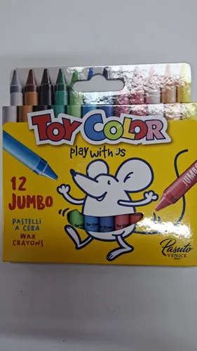 צבעי פסטל ג'מבו 12 יח'