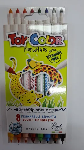 טושים דו צדדי 8 יח