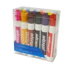 סט טושים ללוח מחיק 12 יח'